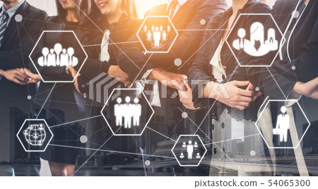 Human Resources and People Networking Concept. 54065300