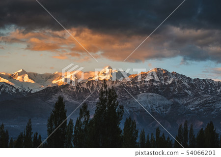 Snow Mountain View of Leh Ladakh District ,Norther 54066201