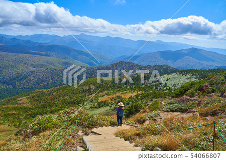 Autumn Oze From the middle point between Oyama Sawadashiro and Koichitsuruyama, heading southeast (Okaisan) 54066807