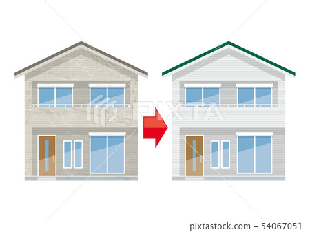 Outer wall painting remodeling 54067051
