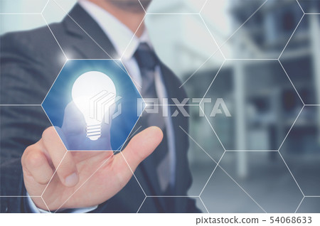 Light bulb and idea 54068633