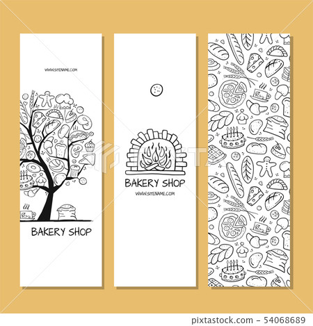Banners design, idea for bakery company 54068689