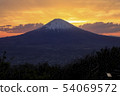 日落，富士 54069572