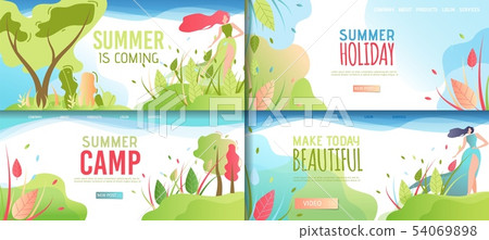 Landing Page Summer Set Offering Rest and Leisure 54069898