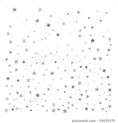 Random falling silver stars Random falling silver stars 54070570