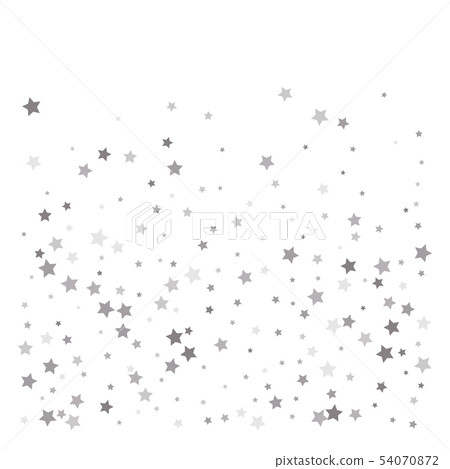 Random falling silver stars 54070872