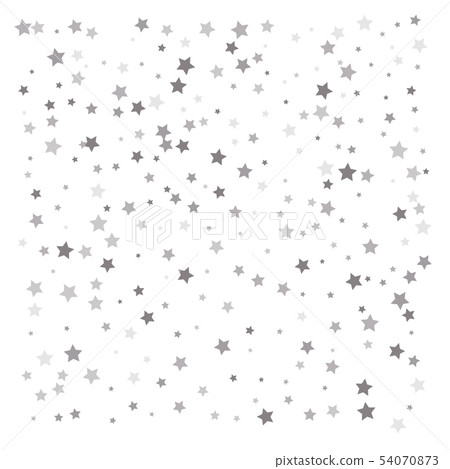 Random falling silver stars 54070873