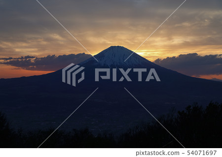 Sunset, Fuji 54071697