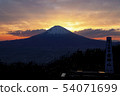 日落，富士 54071699