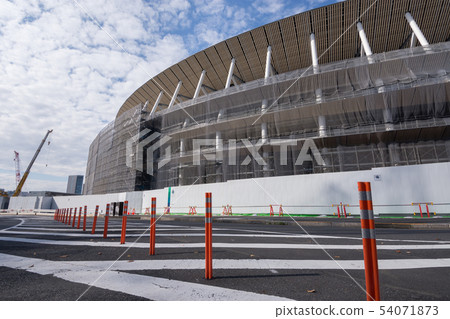 New National Stadium construction site in November 2018 54071873