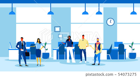 businesspeople team brainstorming business people discussing new project during meeting conference 54073275