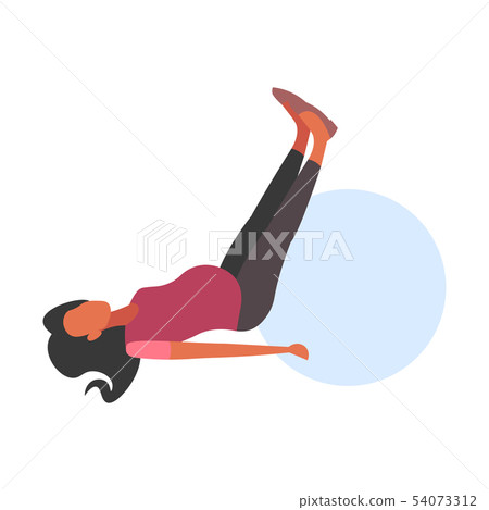 pregnant woman lying on gymnastic ball girl doing exercises with fitball workout fitness pregnancy 54073312