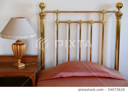 Bedroom bed and desk lamp Bedroom bed and desk lamp 54073626