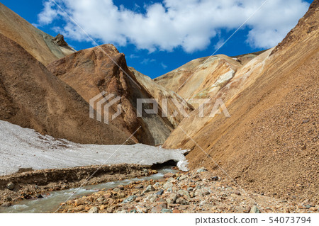 Landmannalaugar National Park - Iceland. Rainbow 54073794
