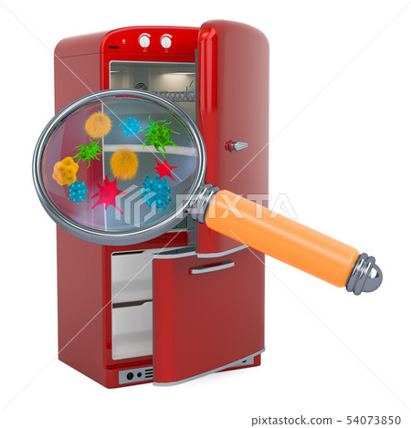 Refrigerator with viruses and bacterias 54073850