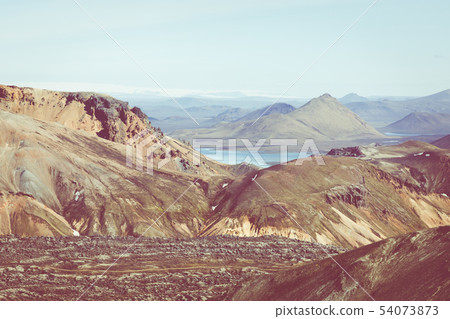 Landmannalaugar National Park - Iceland. Rainbow 54073873