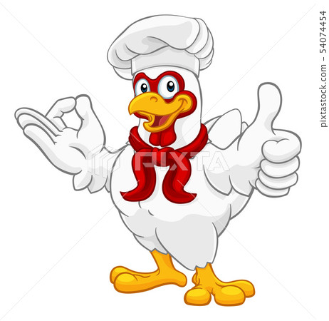 Chicken Chef Rooster Cockerel Perfect Cartoon Chicken Chef Rooster Cockerel Perfect Cartoon 54074454