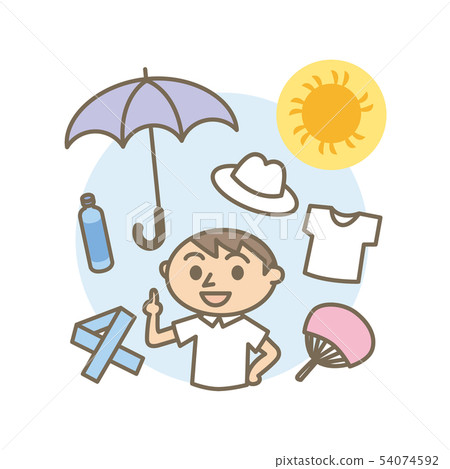 夏季中暑門診測量男性 夏季中暑門診測量男性 54074592