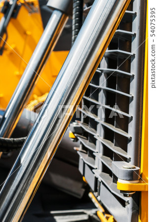 hydraulic system of tractor or excavator. Details and parts hydraulic system of tractor or excavator. Details and parts 54075395