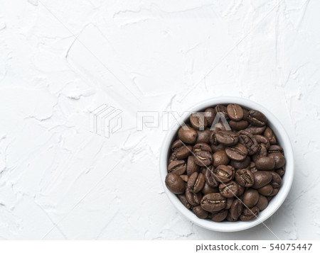 brown coffee beans with copy space 54075447