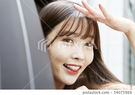 Car, drive, travel, vacation, vacation, young woman Car, drive, travel, vacation, vacation, young woman 54075989