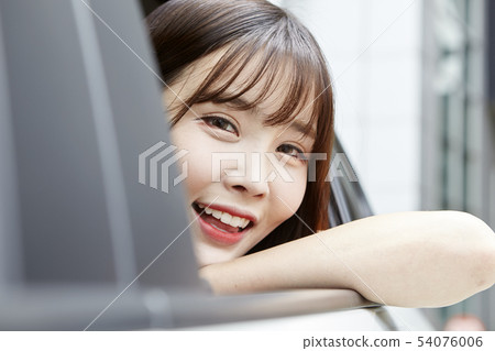 Car, drive, travel, vacation, vacation, young woman Car, drive, travel, vacation, vacation, young woman 54076006