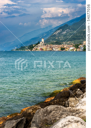 Malcesine village and Lake Garda - Veneto Italy Malcesine village and Lake Garda - Veneto Italy 54077036