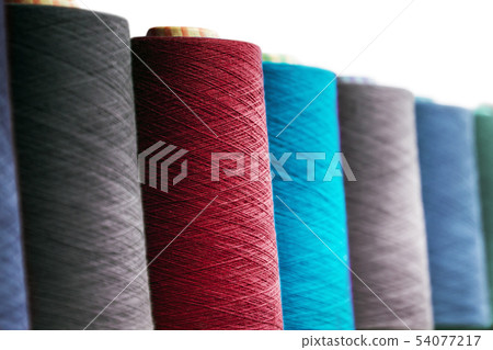 colors of thread, textile, for clothing manufacture  54077217
