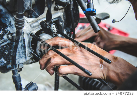 Motorcycle repair 54077252