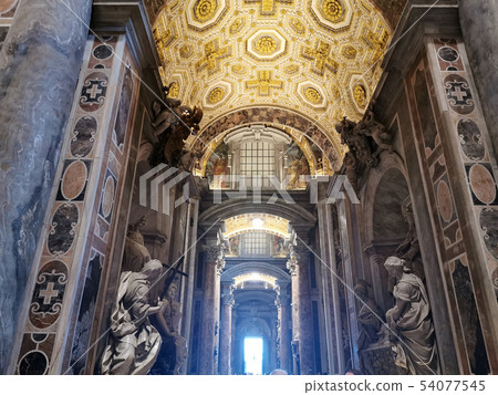 Rome Vatican Saint Peter Church interior 54077545