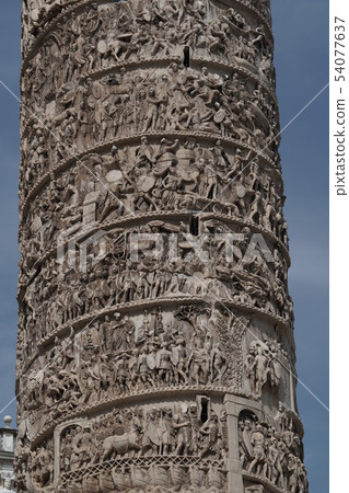 Marco Aurelio Column in Rome Piazza Colonna Place Marco Aurelio Column in Rome Piazza Colonna Place 54077637