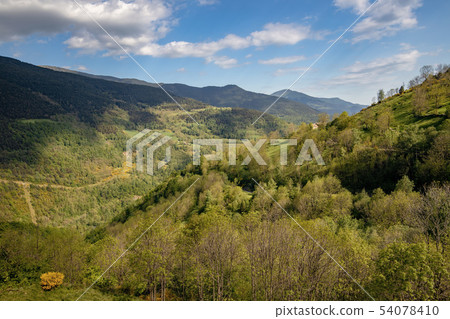 Very nice valley in mountain Pyrenees of Spain 54078410
