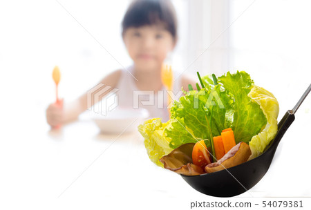 kids eating healthy food in kindergarten, nursery kids eating healthy food in kindergarten, nursery 54079381
