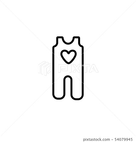 Web line icon. Baby clothes, children's body-插圖素材 [54079945] - PIXTA圖庫