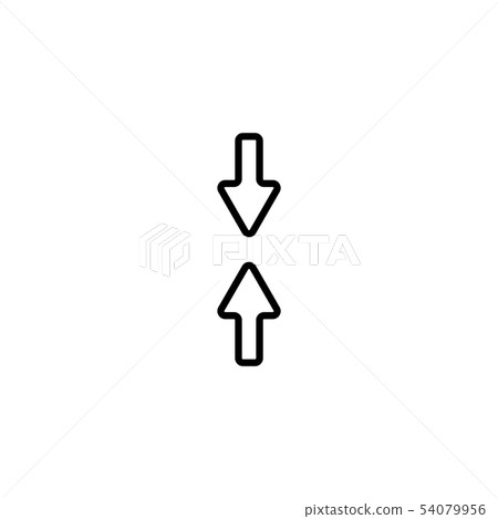 Web line icon. Arrows up and down 54079956