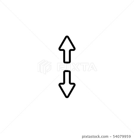 Web line icon. Arrows up and down - Stock Illustration [54079959] - PIXTA