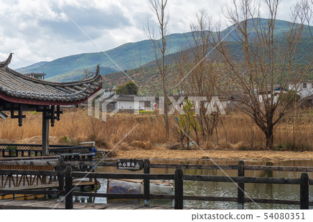 中國雲南麗江觀音峽 Scenic Spots in China 麗江第一景 茶馬古道 玉龍關入口 54080351