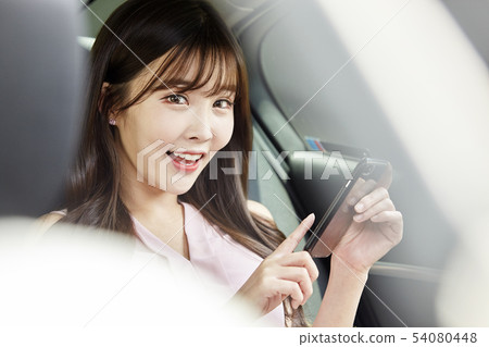 汽車，驅動器，首席執行官，總統，女商人 54080448