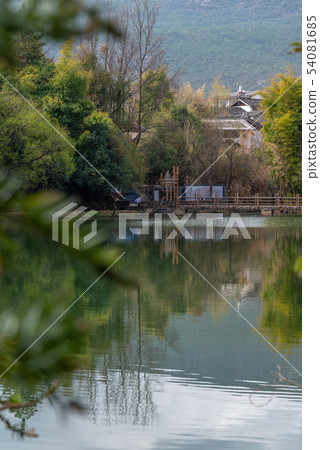 中國雲南麗江觀音峽 Scenic Spots in China 麗江第一景 茶馬古道 玉龍關入口 54081685