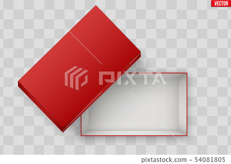 Blank of Open Red Shoe Box 54081805