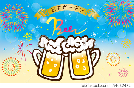 Fireworks and delicious beer Fireworks and delicious beer 54082472