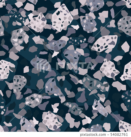 Abstract terrazzo seamless pattern design. Natural 54082761
