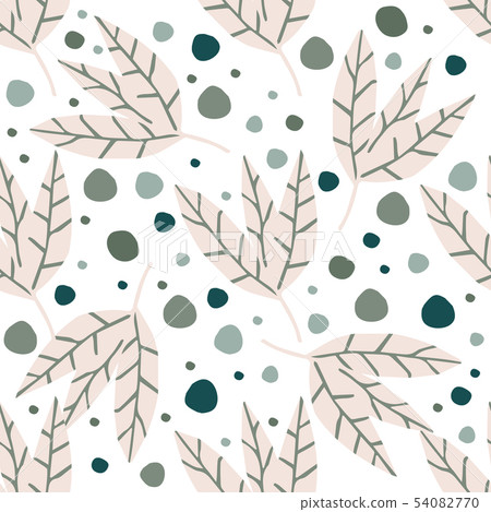 Abstract simple golden leaves wallpaper on white 54082770