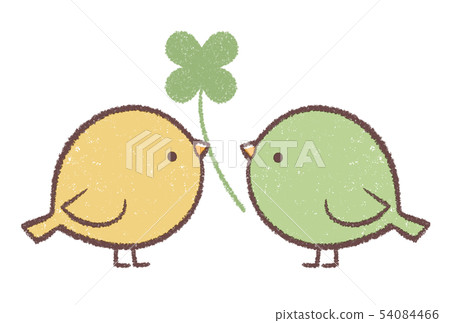 小鳥夫婦三葉草 54084466