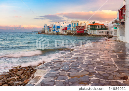 Little Venice on island Mykonos, Greece Little Venice on island Mykonos, Greece 54084931