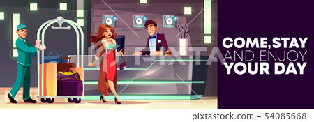 service in hotel, reception - bellboy, administrator service in hotel, reception - bellboy, administrator 54085668