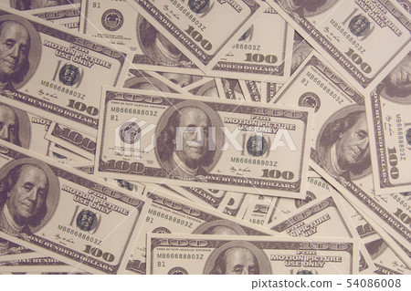 100 us dollar money american as background 54086008