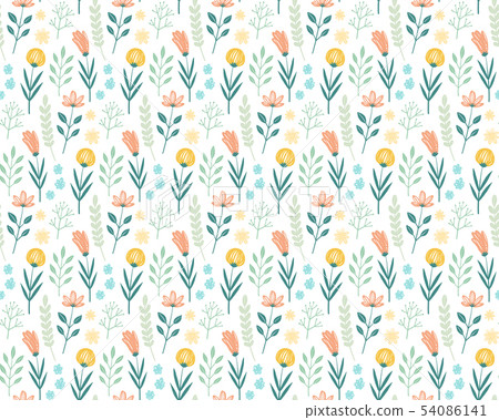Handwritten flower pattern 54086141