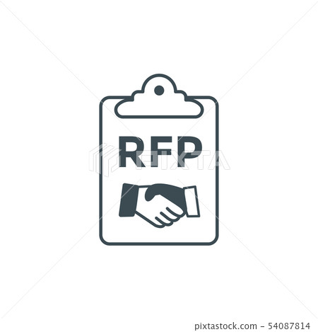RFP Icon - request for proposal concept or idea - Stock Illustration ...