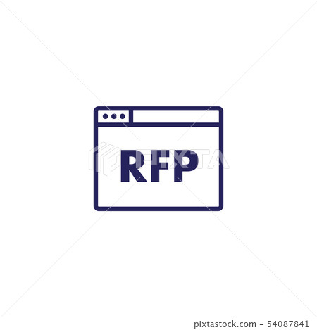 RFP Icon - request for proposal concept or idea-插圖素材[54087841 